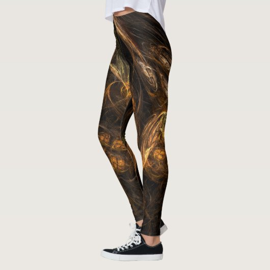 Mutter Erde Abstrakte Kunst Leggings (Links)