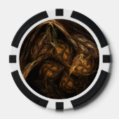 Mutter Erde Abstrakte Kunst Pokerchips (Vorderseite)