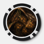 Mutter Erde Abstrakte Kunst Pokerchips (Rückseite)