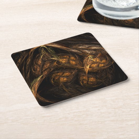 Mutter Erde Abstrakte Kunst Rechteckiger Pappuntersetzer (angewinkelt)