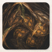 Mutter Erde Abstrakte Kunst Rechteckiger Pappuntersetzer (Vorderseite)
