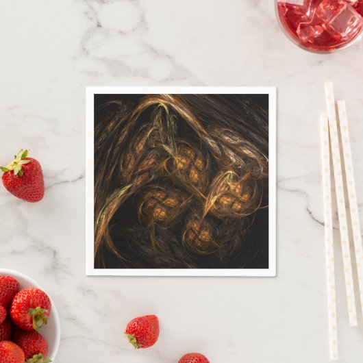 Mutter Erde Abstrakte Kunst Serviette (Beispiel)