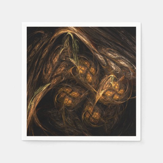 Mutter Erde Abstrakte Kunst Serviette (Vorderseite)