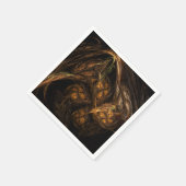 Mutter Erde Abstrakte Kunst Serviette (Ecke)