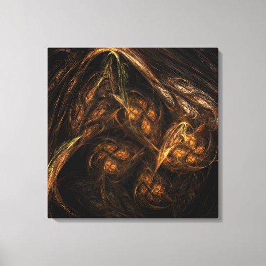 Mutter Erde Abstrakte Kunst ummantelte Canvas Prin Leinwanddruck (Vorderseite)