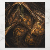Mutter Erde Abstrakte Kunst Weinetikett (Einzelnes Label)