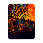 Mutter Erde als Baum Magnet (Vertikal)