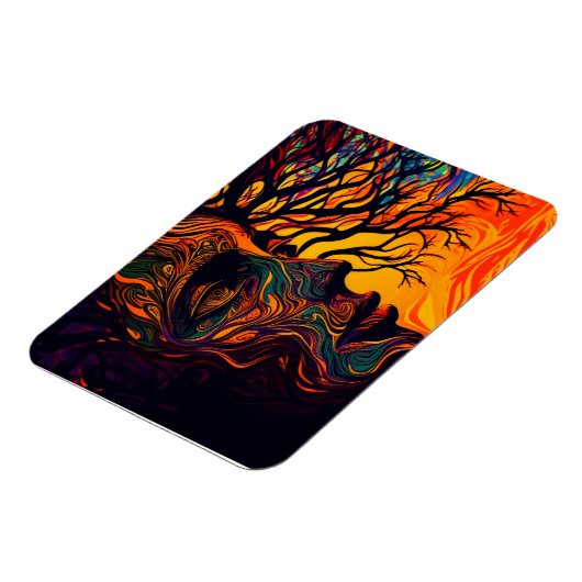 Mutter Erde als Baum Magnet (Linke Seite)