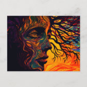 Mutter Erde als Baum Postkarte (Vorderseite)