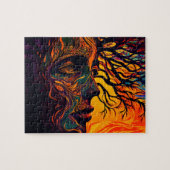 Mutter Erde als Baum Puzzle (Horizontal)