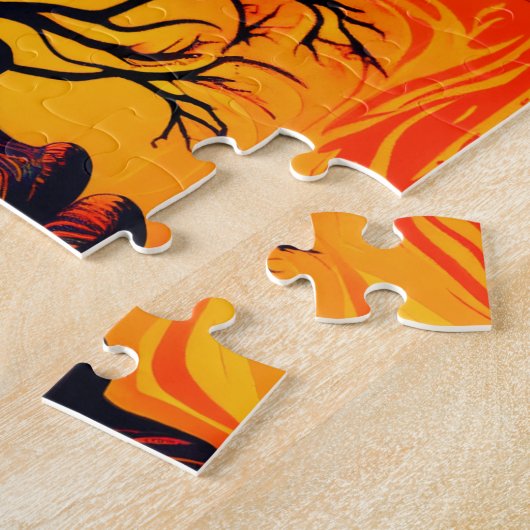 Mutter Erde als Baum Puzzle (Seite)