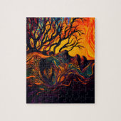 Mutter Erde als Baum Puzzle (Vertikal)