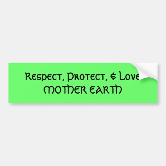 Mutter-Erde - Autoaufkleber (Vorne)