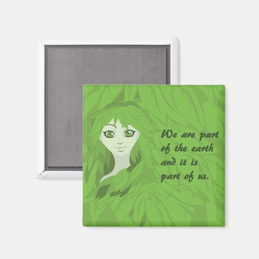 Mutter Erde (Awake) Magnet (Vorderseite/Rückseite)