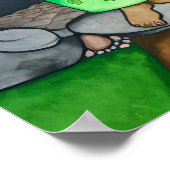 Mutter Erde begrüßt Sie von Rita Loyd Poster (Ecke)