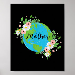 Mutter Erde Blumen Umweltschutz Natur Poster