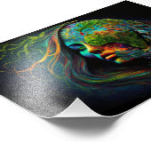 Mutter Erde, Fantasie Kunst, Wissenschaft, Kunst,  Fotodruck (Ecke)