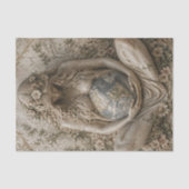 Mutter-Erde-Göttin-Porträt-Decoupage Seidenpapier (Vorderseite)