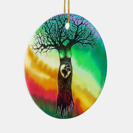 Mutter Erde Keramikornament (Rechts)