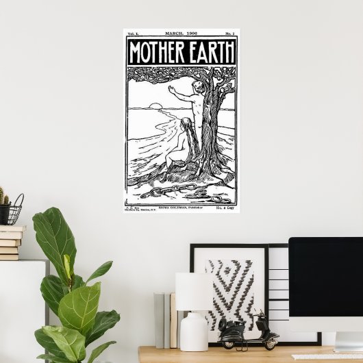 Mutter-Erde-Magazin März 1908 Titelplakat Poster (Heimbüro)