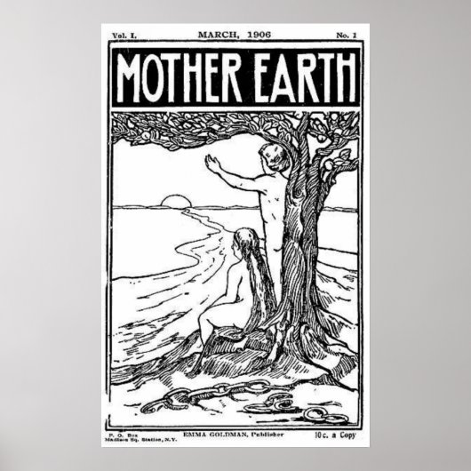 Mutter-Erde-Magazin März 1908 Titelplakat Poster (Vorne)