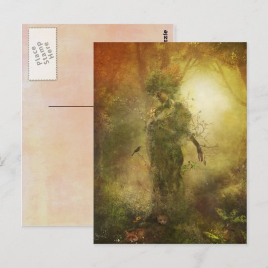 Mutter Erde Postkarte (Vorne/Hinten)