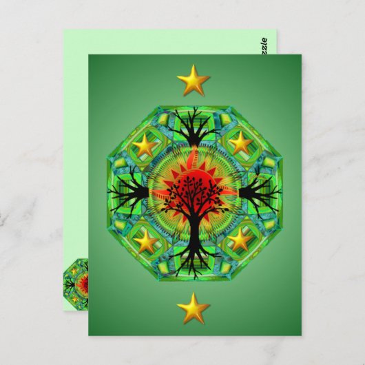 Mutter Erde Postkarte (Vorne/Hinten)