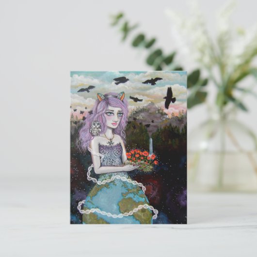 Mutter Erde Postkarte (Stehend Vorderseite)