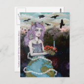 Mutter Erde Postkarte (Vorne/Hinten)