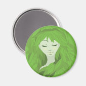 Mutter Erde (Schlafen) Magnet (Vorderseite/Rückseite)