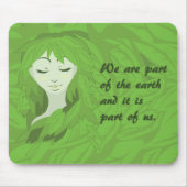Mutter Erde (Schlafen) Mousepad (Vorne)
