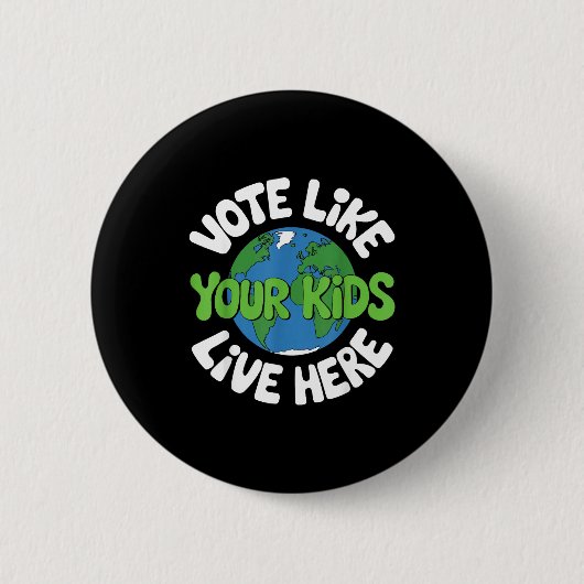 Mutter Erde Umweltschützer Klimawandel Erde Button (Vorderseite)