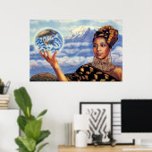 Mutter Erde von Lisa Iris Poster (Heimbüro)