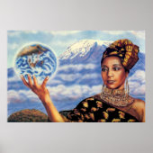 Mutter Erde von Lisa Iris Poster (Vorne)