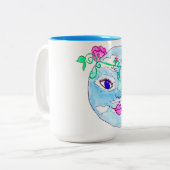 Mutter Erde Zweifarbige Tasse (Vorderseite Links)