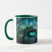 Mutter Erden-grüner göttlicher Waldnatur-Geist Tasse (Links)