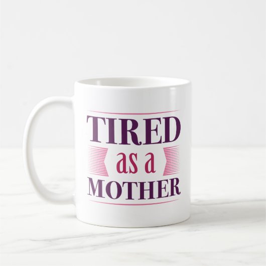 Mutter erschöpft kaffeetasse (Links)