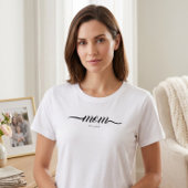 Mutter Erstellte Skript Brauch Schwarz Jahr Mutter T-Shirt
