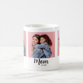 Mutter Erstellte Skript Schwarz 3 Foto Kaffeetasse (Mittel)