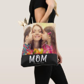 Mutter Erstellte Skript Schwarzes Foto Tasche (Von Nahem)
