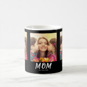 Mutter Erstelltes Skript Schwarzes Foto Kaffeetasse (Mittel)