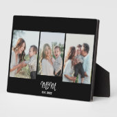 Mutter etabliert, 3-Foto-Plakette Fotoplatte (Seite)