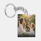 Mutter Etabliert Foto-Erinnerungsgeschenk Schlüsselanhänger (Vorderseite links)