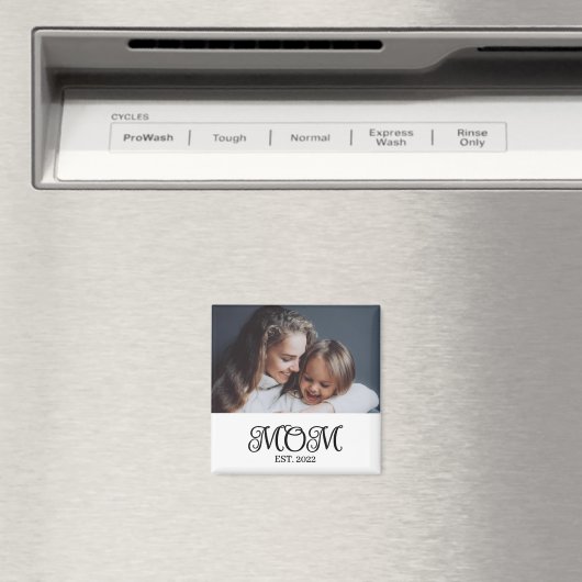 Mutter etabliert Foto Muttertag Geschenk Magnet (In Situ (Geschirrspüler))