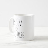 Mutter etablierte anpassbare Jahr-Typografie Kaffeetasse (Vorderseite Links)