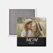 Mutter etablierte Foto Muttertag Magnet (Vorderseite/Rückseite)