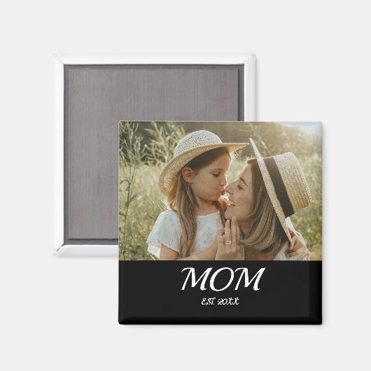 Mutter etablierte Foto Muttertag Magnet (Vorderseite/Rückseite)