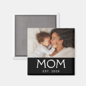 Mutter etablierte Foto Muttertag Magnet (Vorderseite/Rückseite)