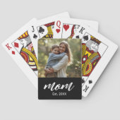 Mutter etablierte Foto Muttertag Spielkarten (Rückseite)