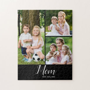 Mutter etablierte modern 3 Foto Puzzle